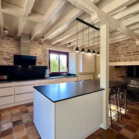 Maison D'antan - Piscinejardinclim - Bourg De Cuzance